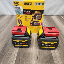 AS-IS  DEWALT FLEXVOLT 20V/60V MAX Lithium-Ion 6.0Ah Battery Pack (2 Pack)