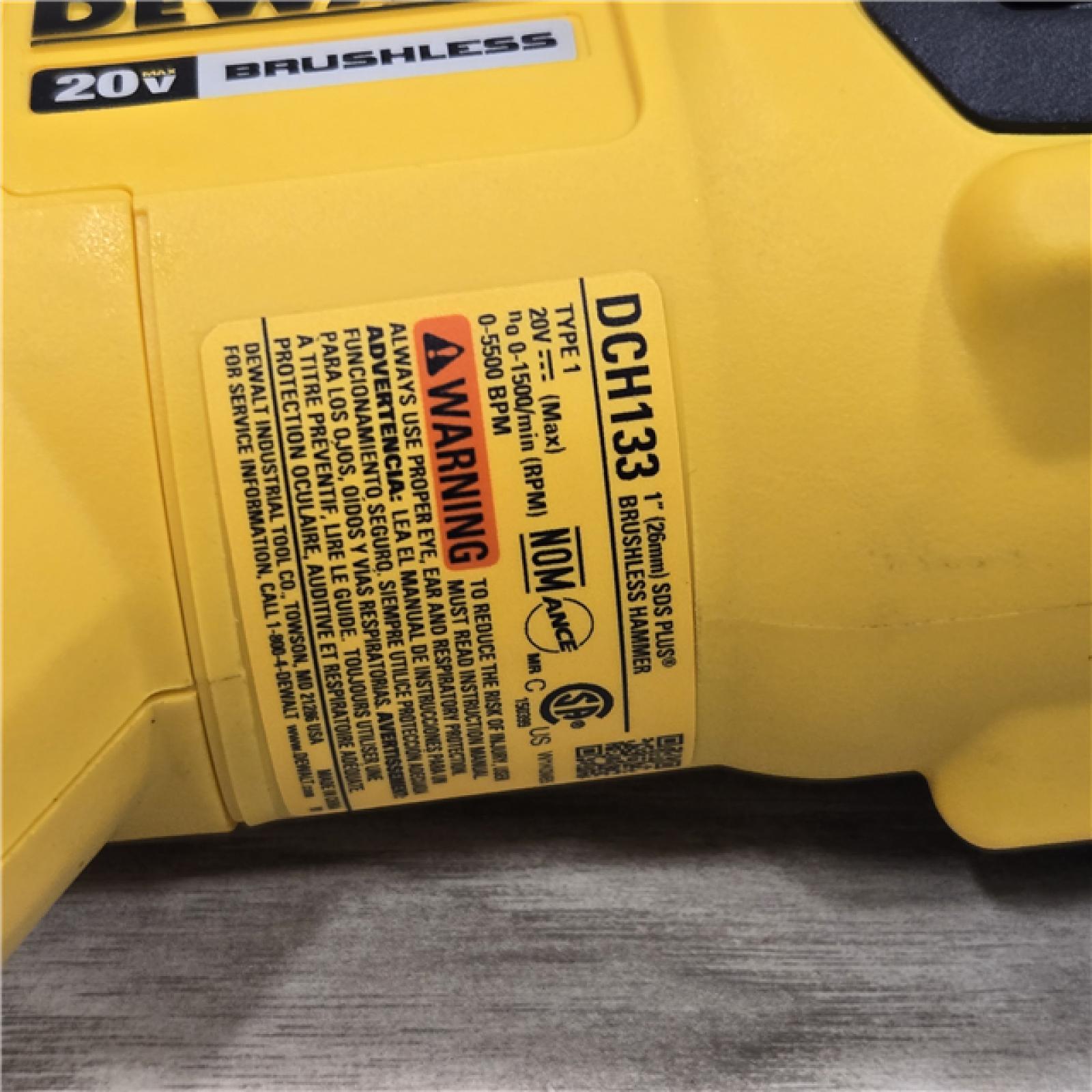 AS-IS DeWalt 20v MAX Cordless Rotary Hammer Drill (Tool-Only) DCH133