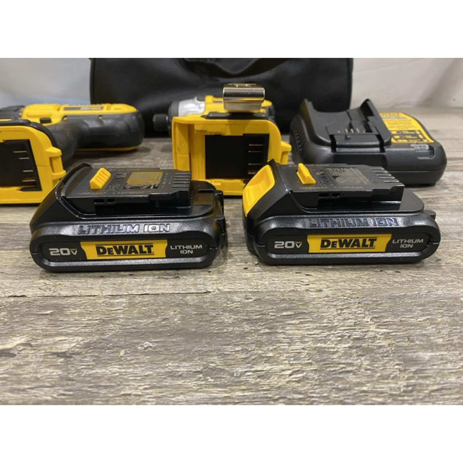 AS-IS DEWALT 20V MAX Cordless Drill/Impact 2 Tool Combo Kit