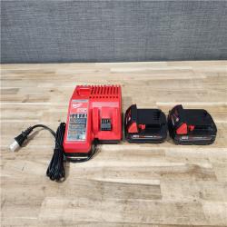 HOUSTON LOCATION - AS-IS MILWAUKEE 2 TOOL COMBO KIT W/ (2) BATTERY & CHARGER