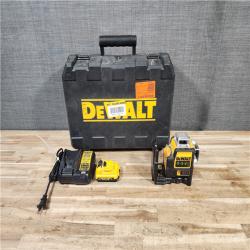 HOUSTON LOCATION - AS-IS DEWALT 12V MAX Lithium-Ion 100 ft. Green Self-Leveling 3-Beam 360 Degree Laser Level Kit