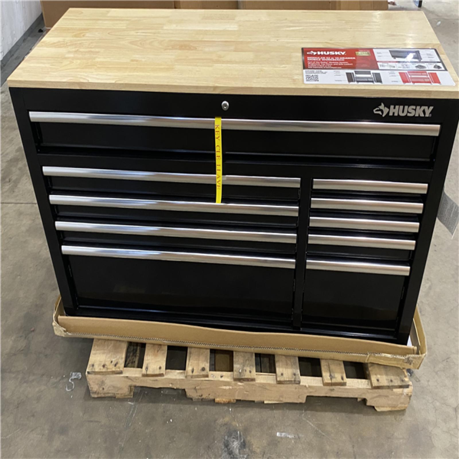 Houston Location AS IS - Husky 52 in 10 drawer mobile work bench
