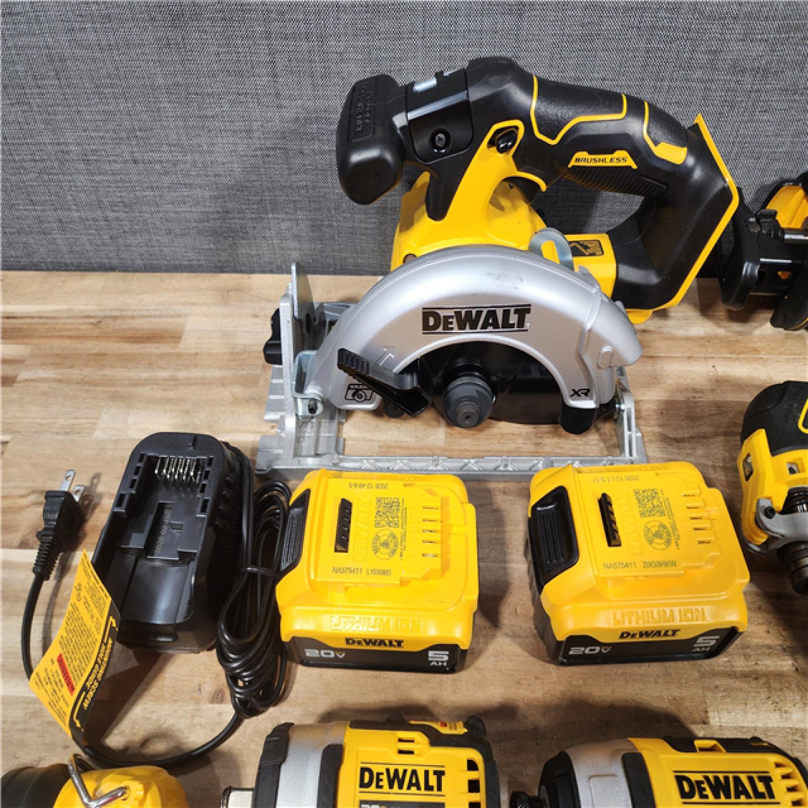 HOUSTON LOCATION - AS - IS 20V MAX Lithium-Ion Cordless 9-Tool Combo Kit with 5.0 Ah Battery and Charger