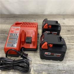 AS-IS Milwaukee 18-Volt Lithium-Ion XC Starter Kit with Two 5.0Ah Batteries and Charger