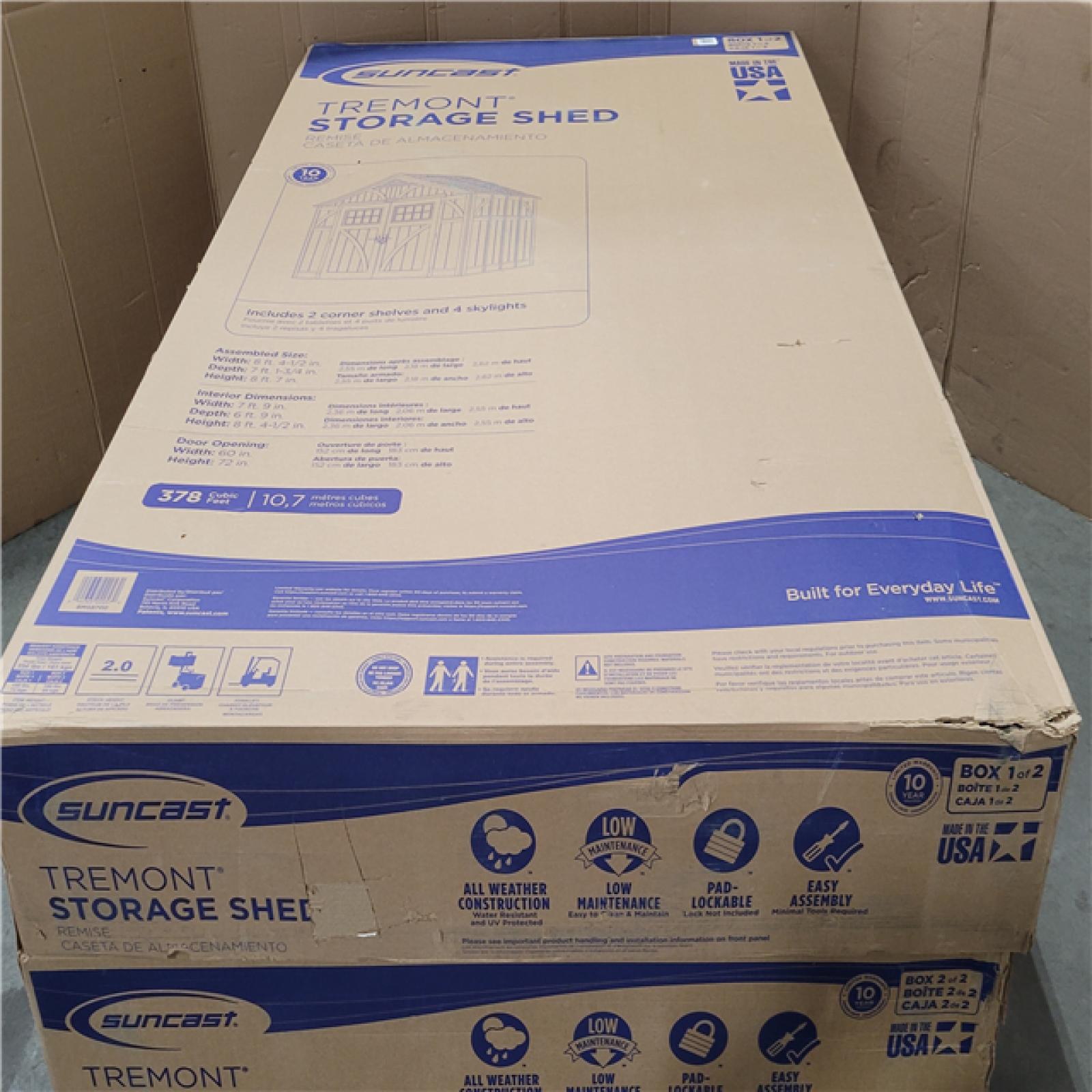 California NEW Fremont Storage Shed Includes Box 1 & 2