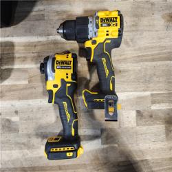 HOUSTON LOCATION - AS-IS DEWALT 20V MAX XR Hammer Drill and ATOMIC Impact Driver 2 Tool Cordless Combo Kit with (2) 4.0Ah Batteries, Charger, and Bag