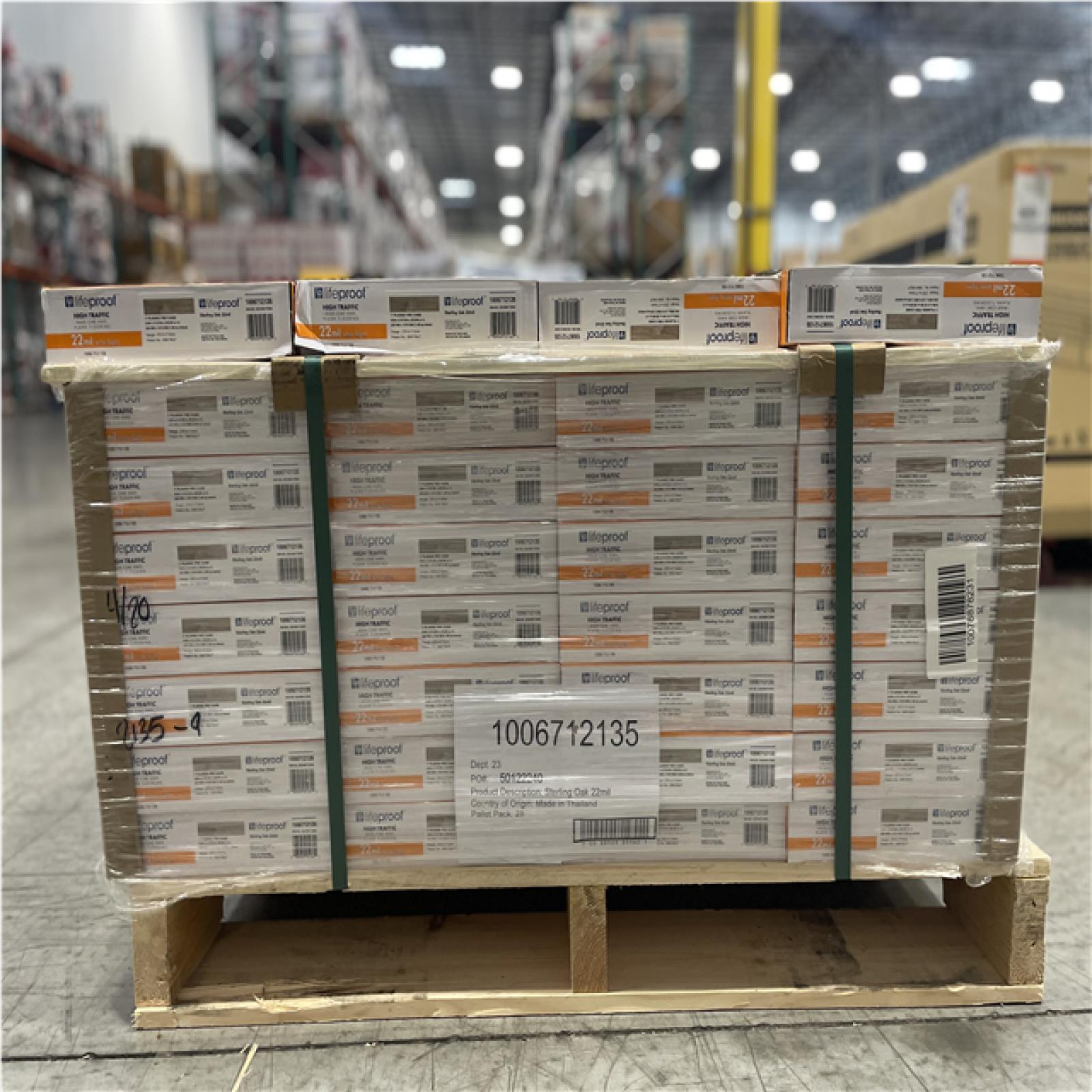 DALLAS LOCATION- LIFEPROOF Sterling Oak 22 MIL x 8.7 in. W x 48 in. L Waterprooff Vinyl Plank Flooring (20.1 sqft/case) (32 CASES)