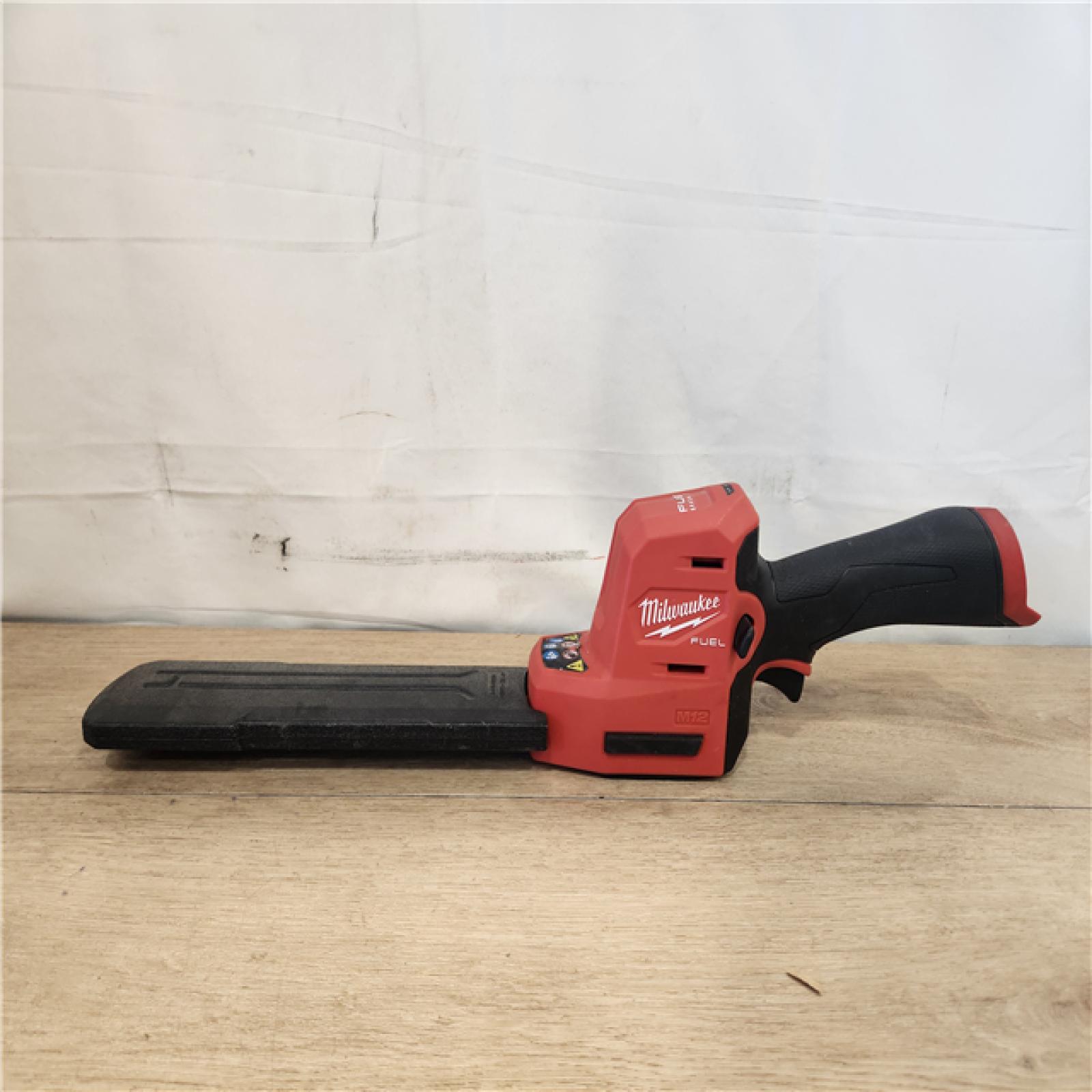 AS-IS- Milwaukee FUEL 8 in. 12V Lithium-Ion Brushless Cordless Battery Hedge Trimmer (Tool-Only)