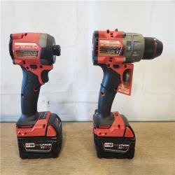 AS-IS- Milwaukee FUEL 18V Lithium-Ion Brushless Cordless Hammer Drill and Impact Driver Combo Kit