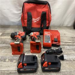 AS-IS Milwaukee 18V Lithium-Ion Brushless Cordless Compact Drill/Impact Combo Kit