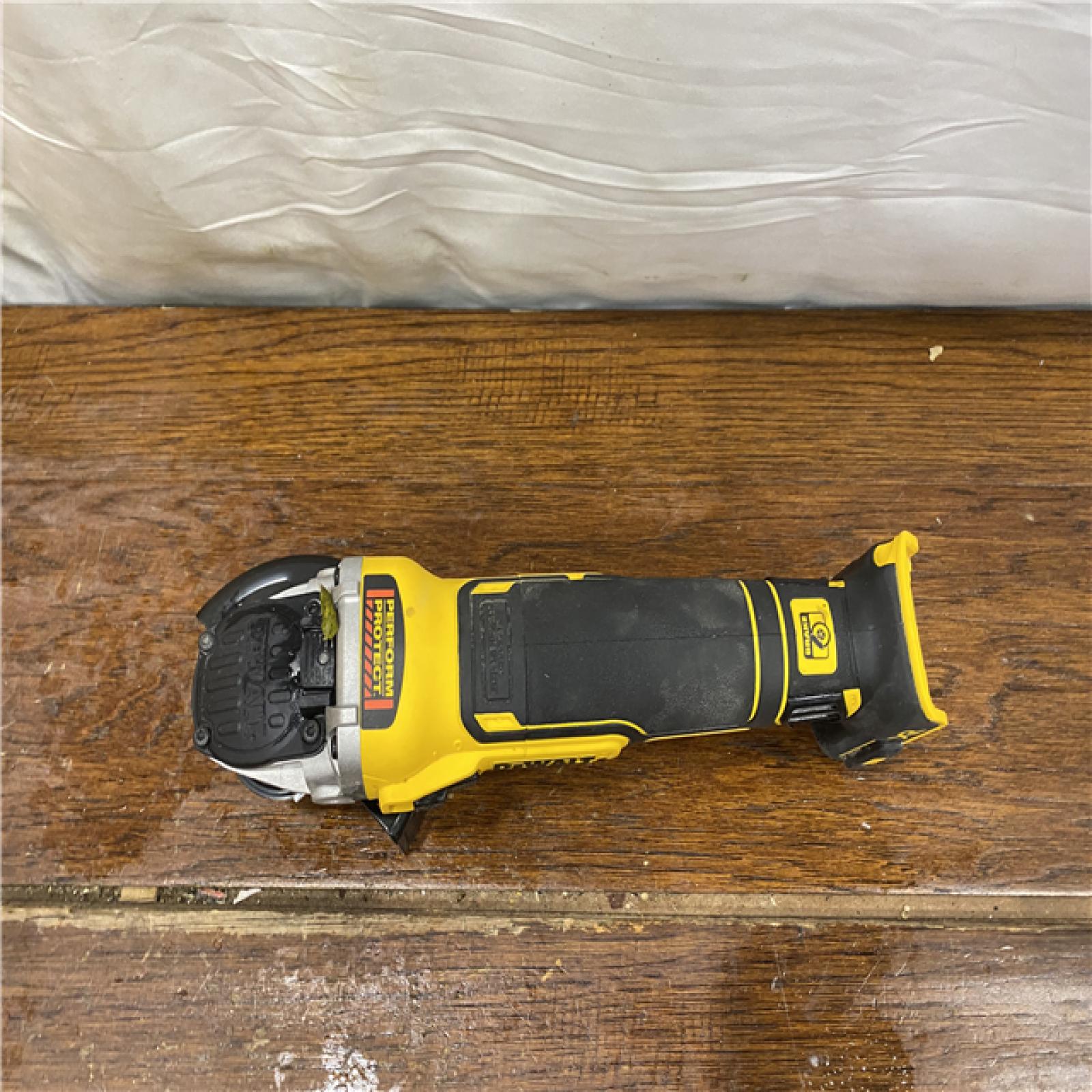 AS-IS DeWalt DCG405B 20V Max XR 4.5-Inch Slide Switch Small Angle Grinder (Tool Only)