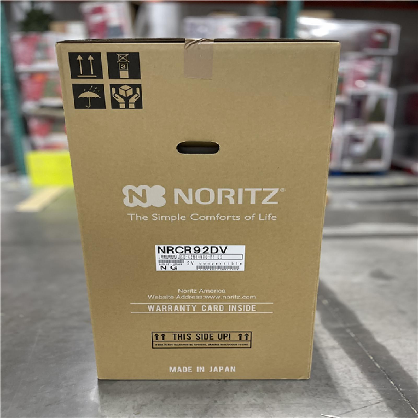 DALLAS LOCATION -NEW! Noritz America 165 MBH Indoor/Outdoor Condensing Natural Gas Tankless Water Heater