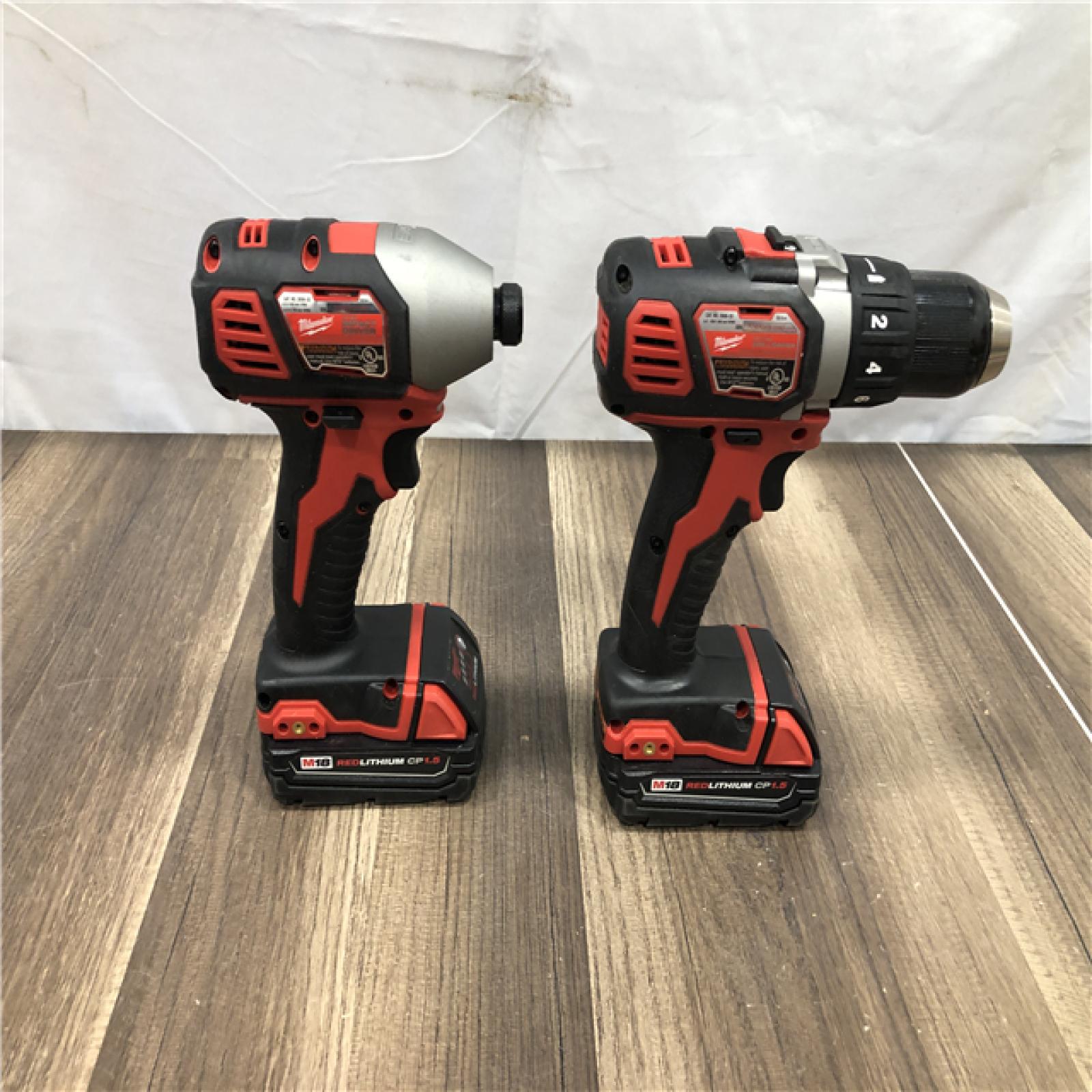 AS-IS Milwaukee 18V Lithium-Ion Cordless Drill Driver/Impact Driver Combo Kit