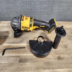 HOUSTON LOCATION - AS-IS (APPEARS LIKE NEW) DeWalt Flexvolt 60V Max Cordless Grinder 4.5 in KIT W/ (2) 9.0 AH BATTERY & CHARGER (115-DCG418X2)