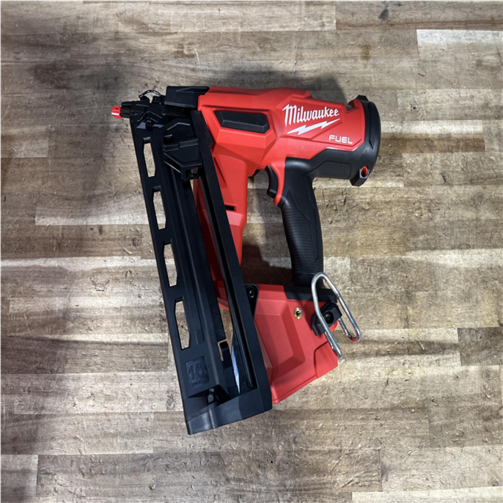 Houston Location AS-IS Milwaukee FUEL 18-Volt Lithium-Ion Brushless Cordless Gen II 16-Gauge Angled Finish Nailer (Tool-Only)