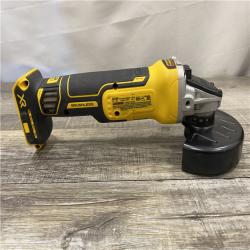 AS-IS DEWALT 20V MAX XR Cordless Brushless 4.5 in. Slide Switch Small Angle Grinder with Kickback Brake (Tool Only)