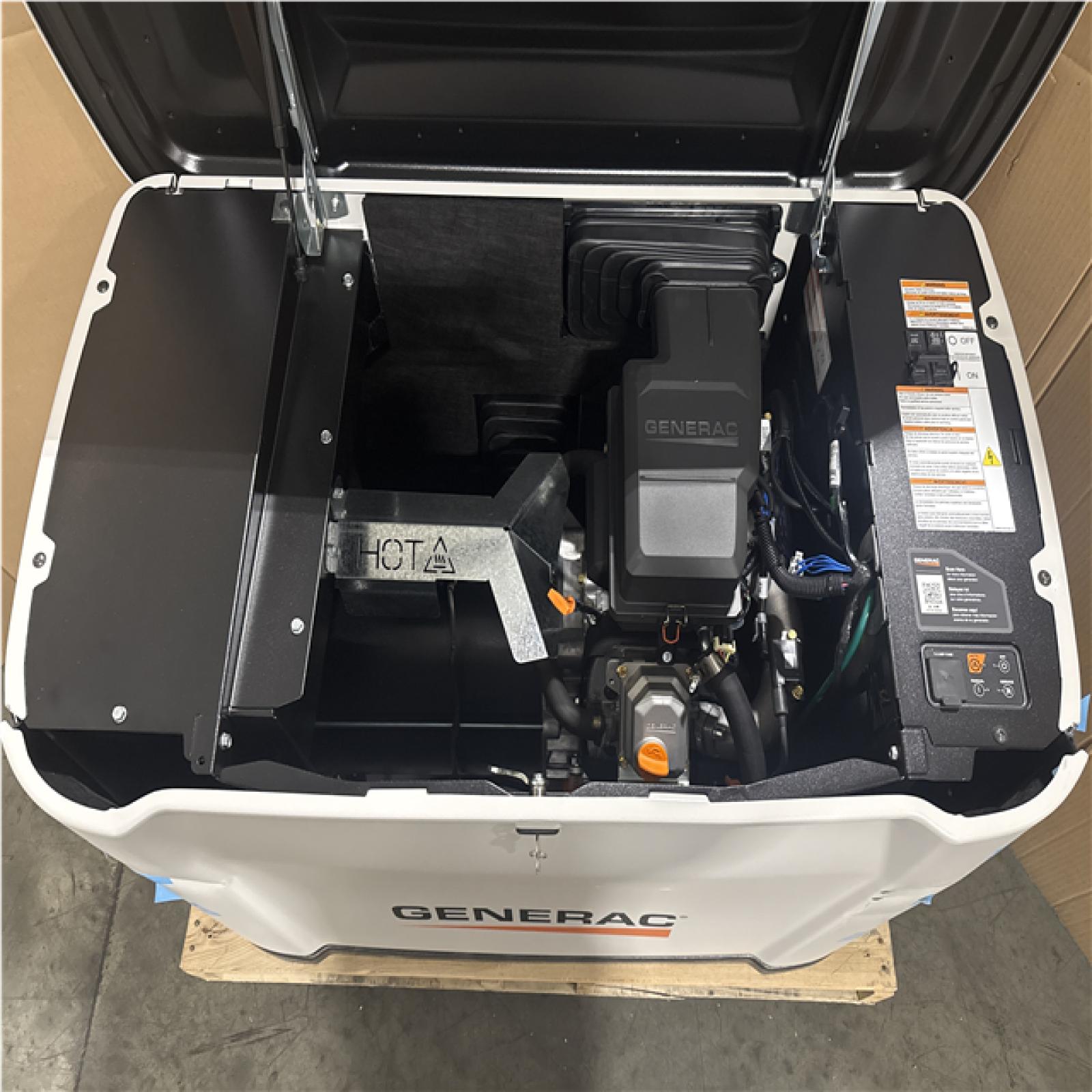 CALIFORNIA AS IS GENERAC 26KW BACK UP GENERATOR WITH AUTOMATIC TRANSFER SWITCH