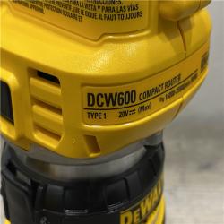AS-IS DEWALT 20V MAX XR Cordless Brushless Fixed Base Compact Router (Tool Only)