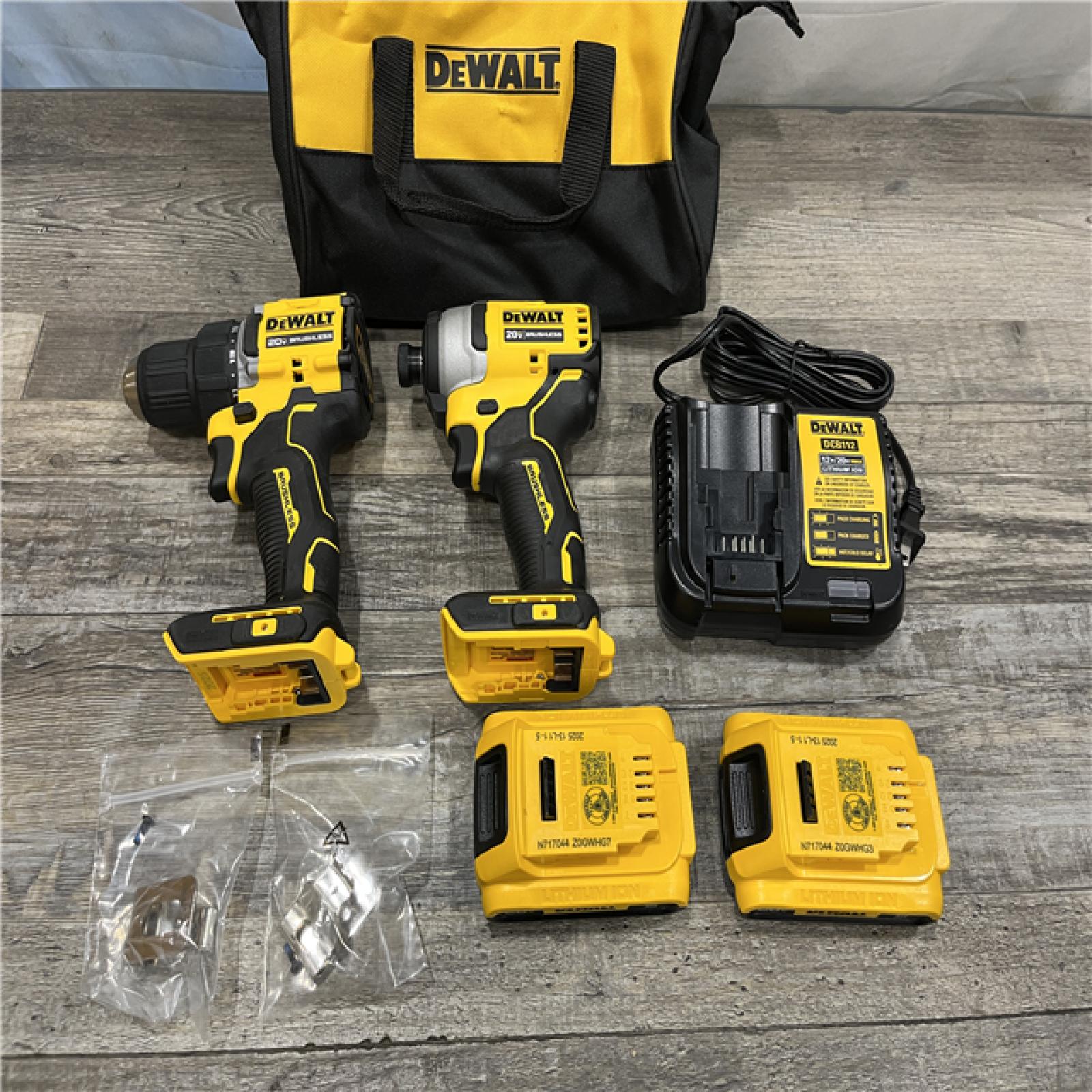 AS-IS DEWALT ATOMIC 20-Volt MAX Lithium-Ion Cordless Combo Kit
