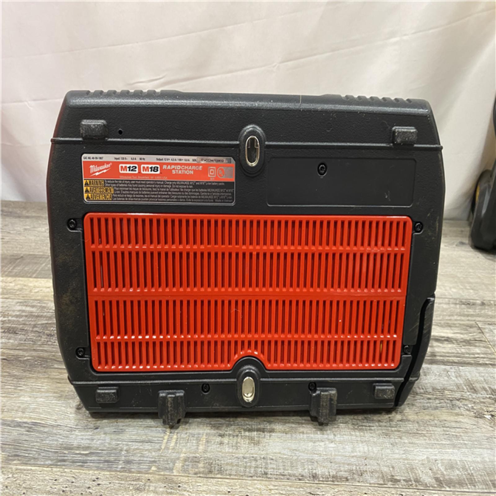 AS-IS Milwaukee 12-Volt/18-Volt Lithium-Ion Multi-Voltage 6-Port Sequential Rapid Battery Charger