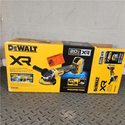 Houston Location - AS-IS Dewalt XR Brushless Cordless 4-1/2 Paddle Switch Small Angle Grinder Kit, 20V - Appears IN NEW Condition