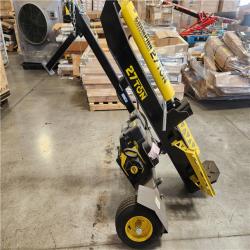 Phoenix Location AS-IS Champion Power Equipment 27 Ton 224 cc Gas Powered Hydraulic Wood Log Splitter w/Vertical/Horizontal Operation and Auto Return-with Hydraulic Oil