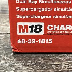 NEW - Milwaukee 18V Dual Bay Simultaneous Super Charger (Tool-Only)