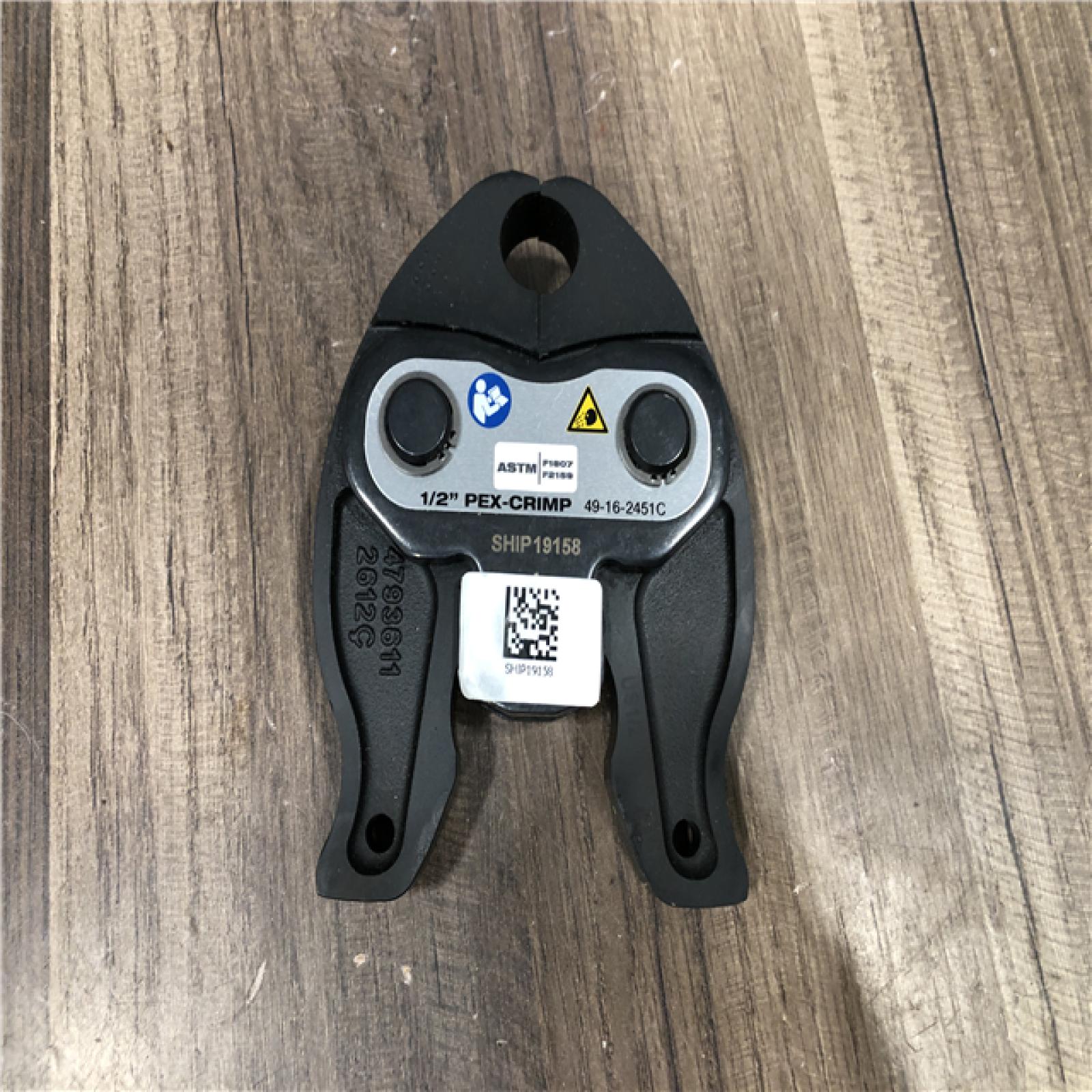 AS-IS Milwaukee 1/2 in. PEX Crimp Jaw for M12 FORCE LOGIC Press Tool