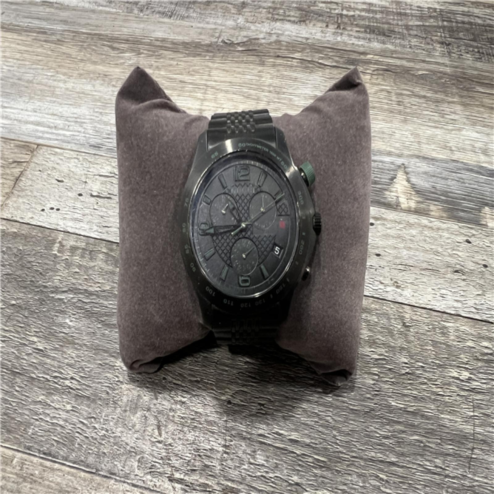 AS-IS Gucci G-Timeless Chronograph Black PVD Steel Quartz Mens Watch YA126225A