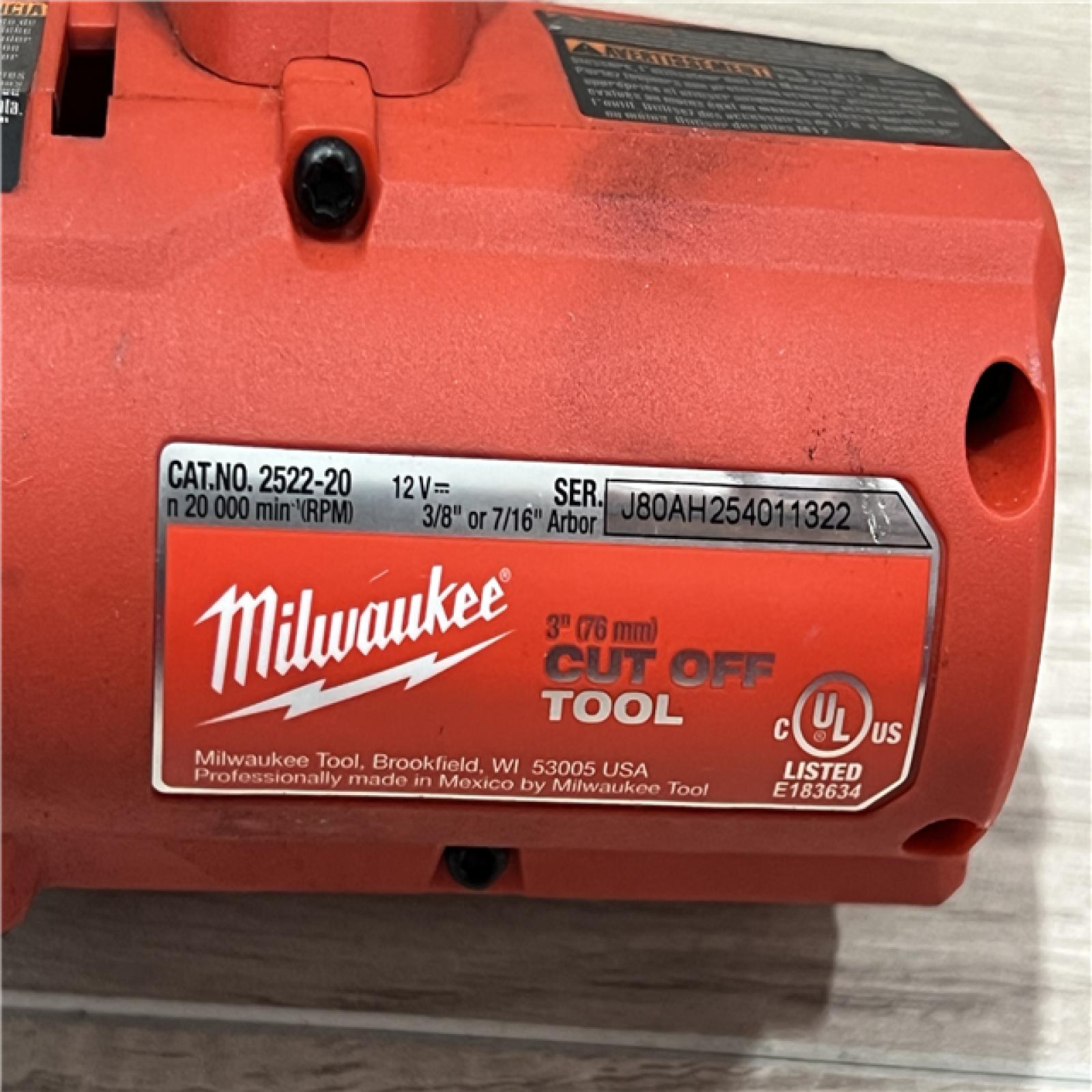 AS-IS Milwaukee  FUEL 12V Lithium-Ion Brushless Cordless 3 in. Cut Off Saw (Tool-Only)