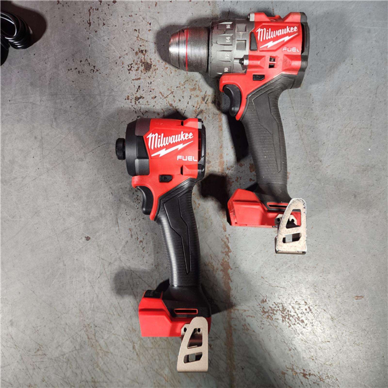 HOUSTON LOCATION - AS-IS MILWAUKEE FUEL 18V Lithium-Ion Brushless Cordless Hammer Drill and Impact Driver Combo Kit (2-Tool) with 2 Batteries
