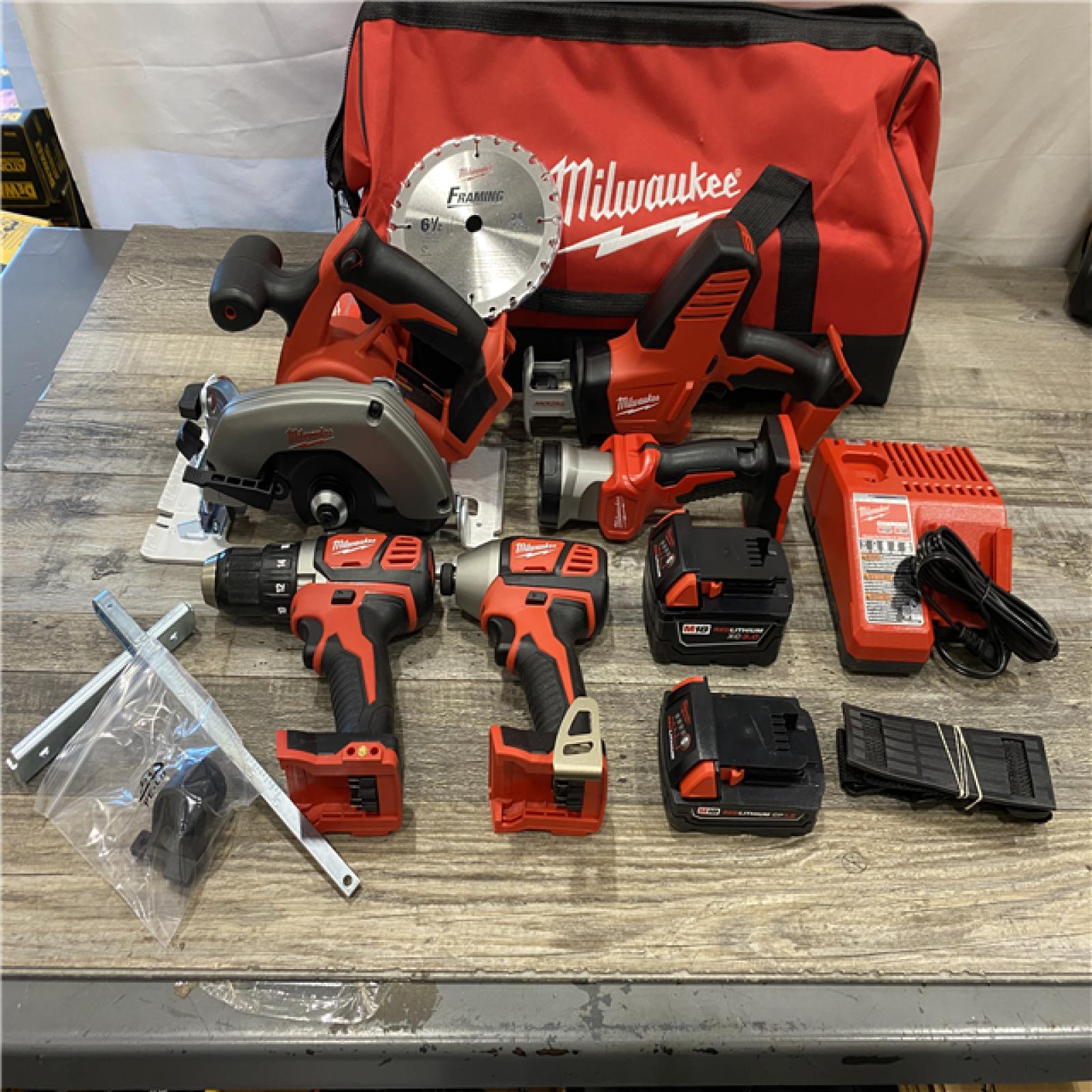 AS-IS Milwaukee 18V Lithium-Ion Cordless Combo Kit