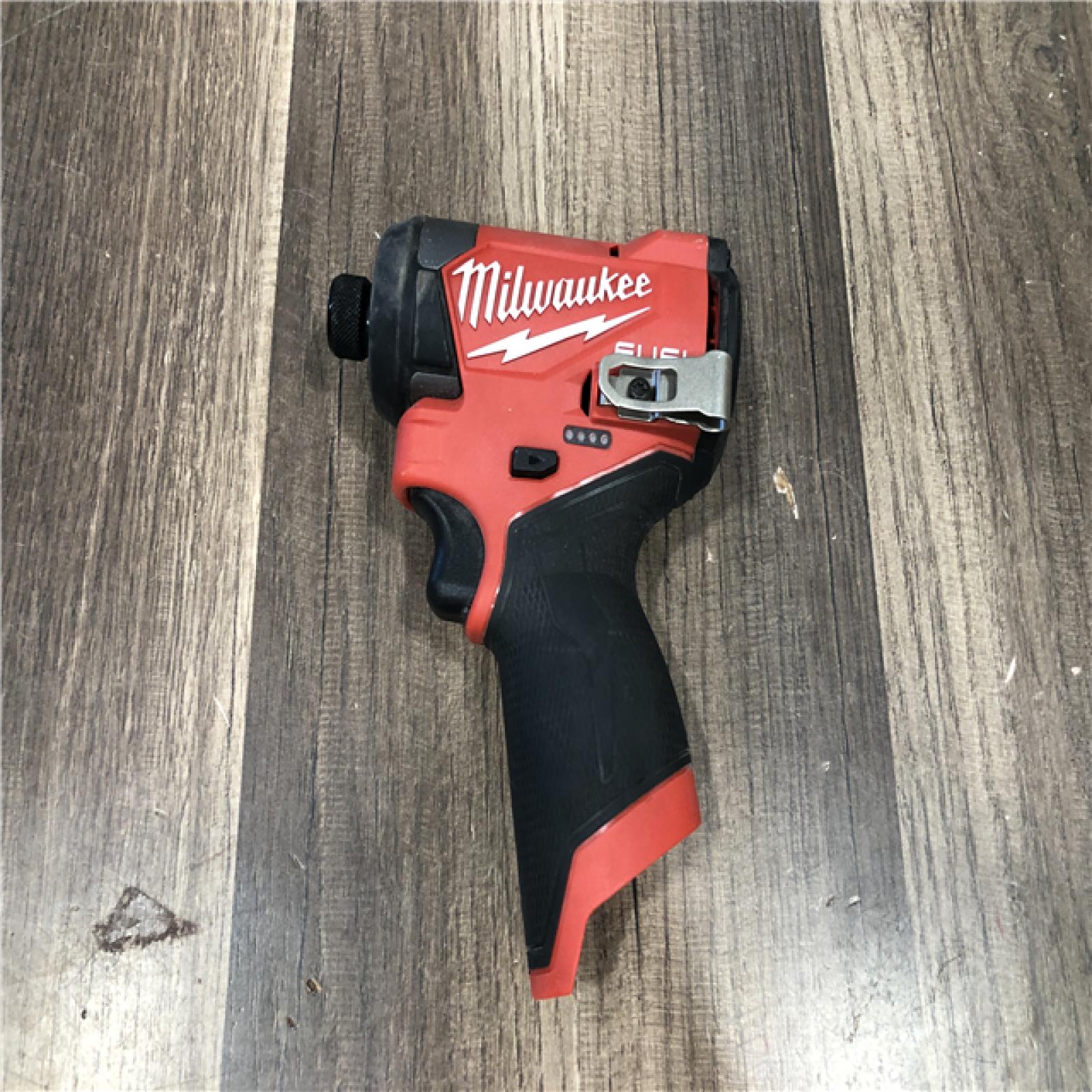 AS-IS Milwaukee FUEL 12V Lithium-Ion Brushless Cordless 1/4 in. Hex Impact Driver (Tool-Only)