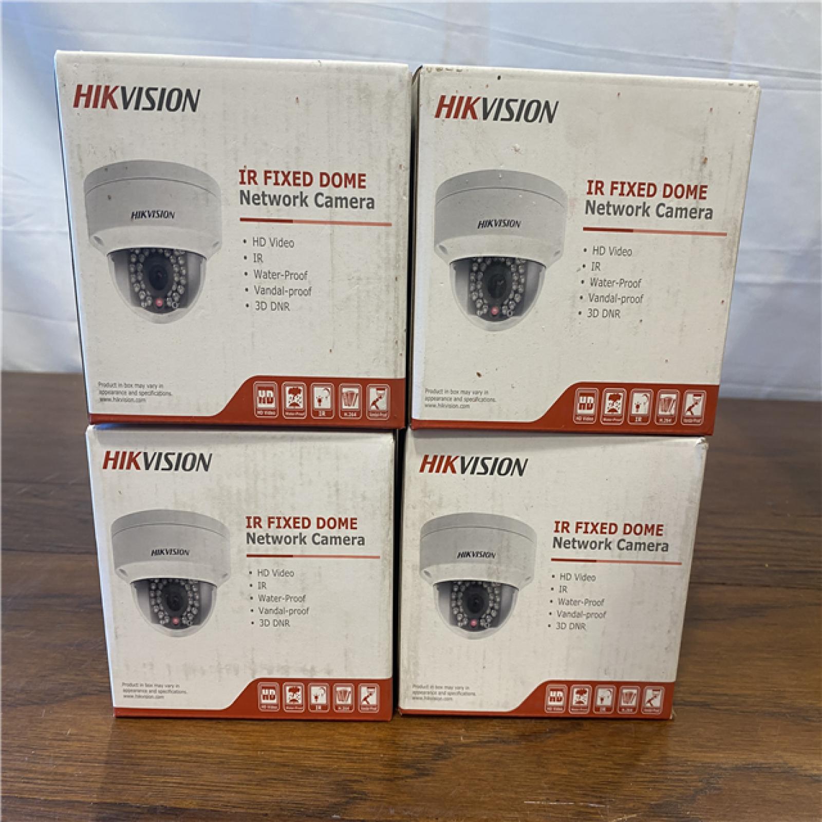 NEW! Hikvision DS-2CD2132F Network Dome Camera 3MP DS-2CD2132F-I ( 4 PACK )