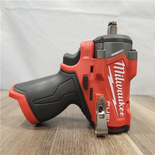 AS-IS- Milwaukee M12 FUEL 12V Lithium-Ion Brushless Cordless Stubby 1/2 in. Impact Wrench (Tool-Only)