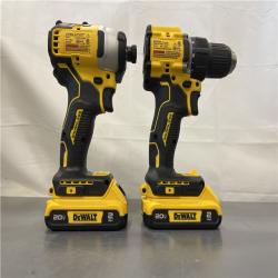 AS-IS - Dewalt 20V MAX ATOMIC Brushless Compact Lithium-Ion 1/2 in. Cordless Drill Driver and 1/4 in. Impact Driver Combo Kit
