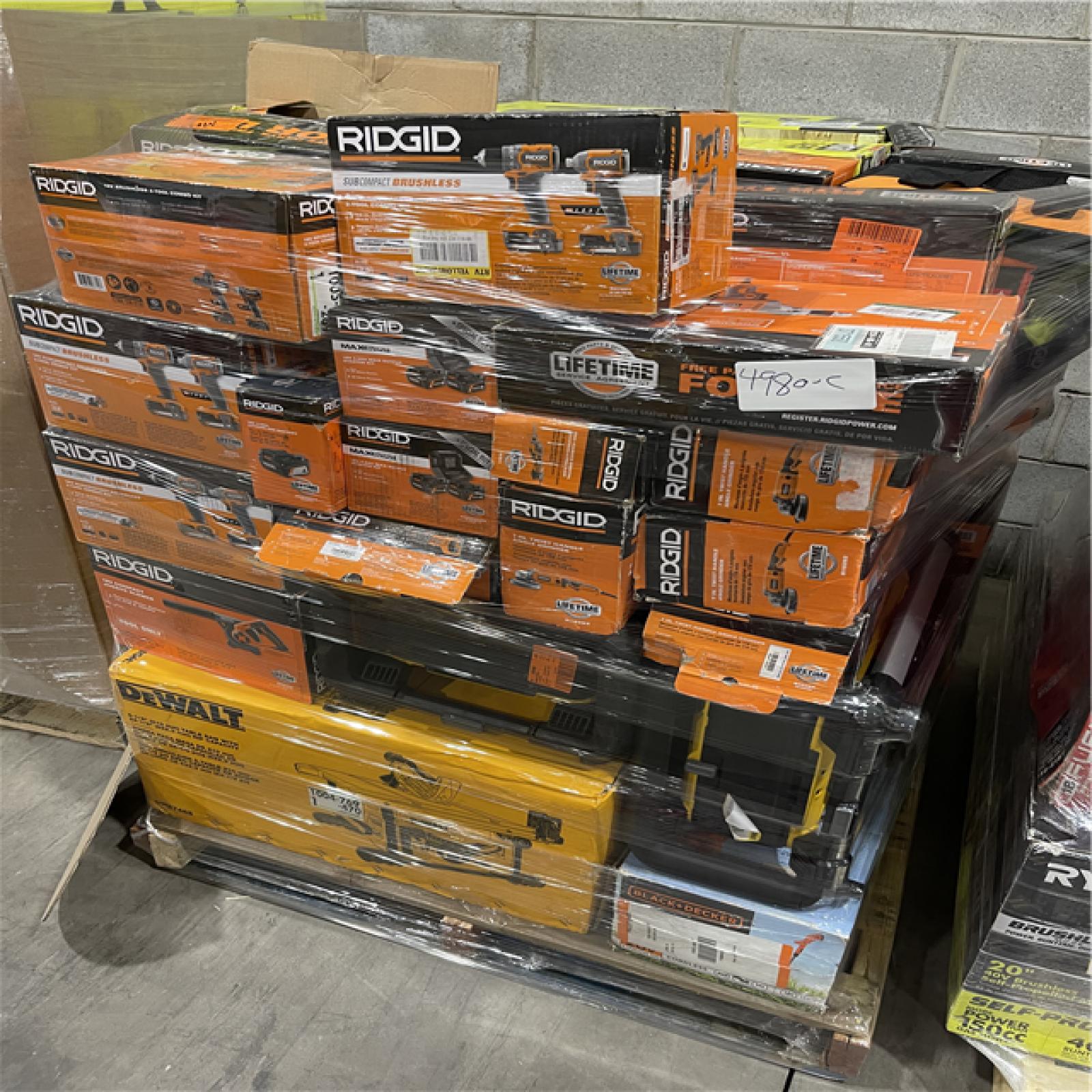 Pittston Location As-Is Power Tools Partial Truckload (13 pallets) 4980-C