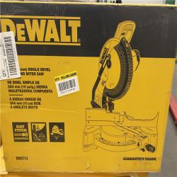 NEW- DEWALT 15 Amp Corded 10 in. Compound Single Bevel Miter Saw