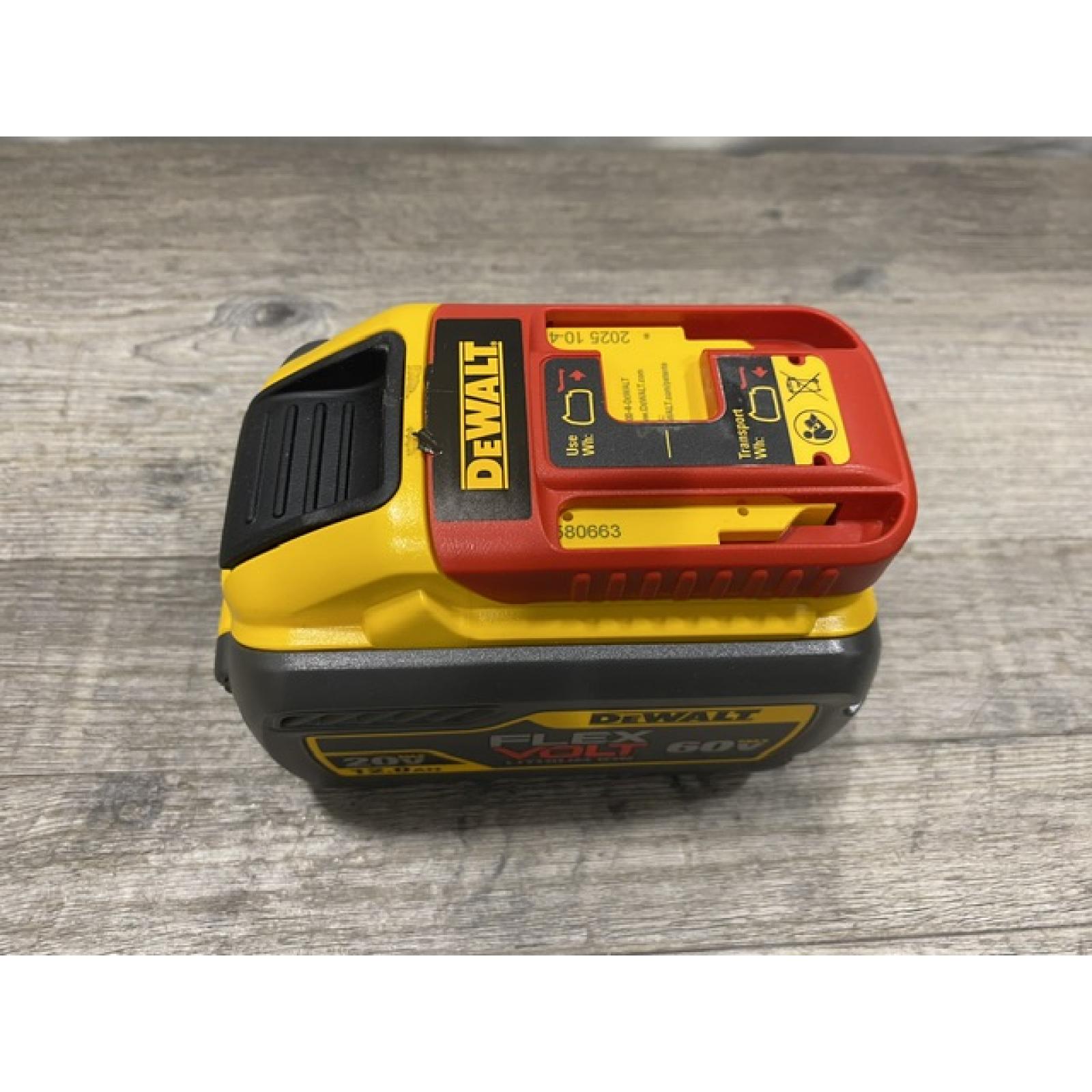 AS-IS DEWALT FLEXVOLT 20V/60V MAX Lithium-Ion 12.0Ah Battery