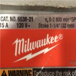 AS-IS Milwaukee 6538-21 15.0 Amp Super Sawzall Reciprocating Saw with Carrying Case