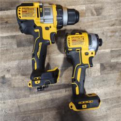 HOUSTON LOCATION - AS-IS DEWALT 20V MAX Cordless Brushless Hammer Drill/Driver 2 Tool Combo Kit with FLEXVOLT ADVANTAGE