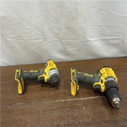AS-IS DEWALT ATOMIC 20-Volt MAX Lithium-Ion Cordless Combo Kit (2-Tool) with (2) 2.0Ah Batteries, Charger and Bag