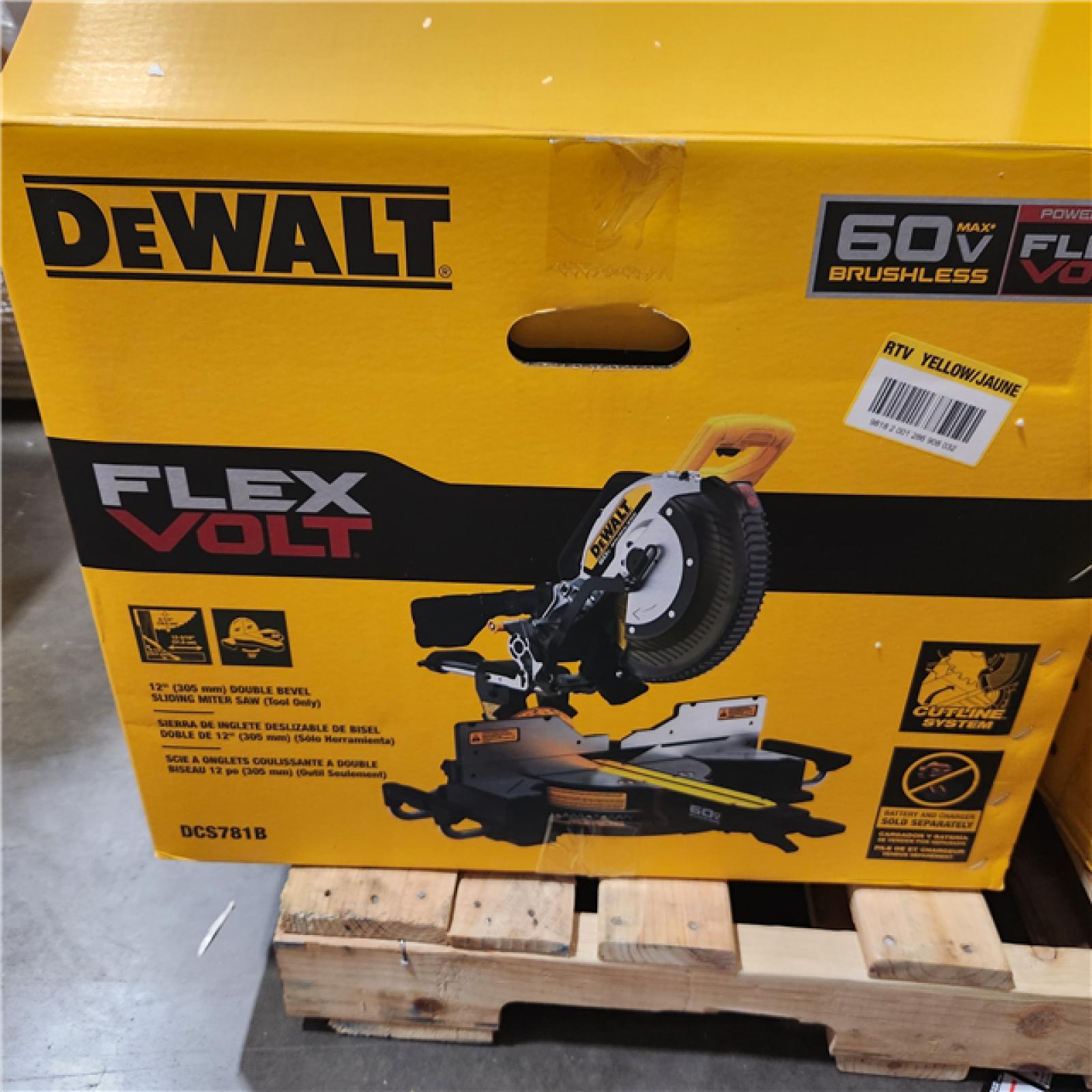 As-Is- DEWALT 60V Lithium-Ion 12 in. Cordless Sliding Miter Saw (Tool Only)