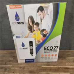 HOUSTON LOCATION - AS-IS (NEW) ECOSMART ECO27 TANKLESS ELECTRIC WATER HEATER