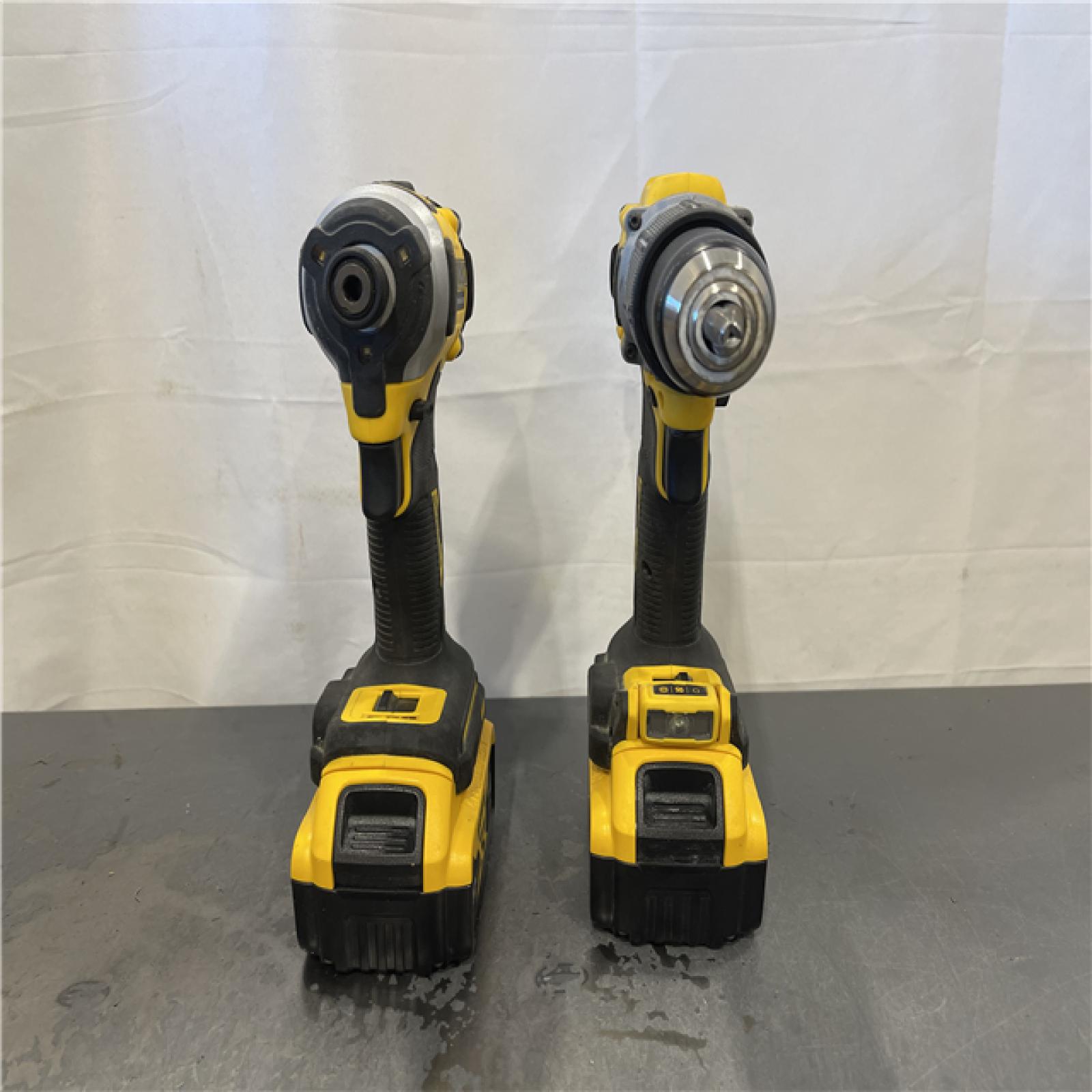 AS-IS - DEWALT 20V MAX XR Hammer Drill and ATOMIC Impact Driver 2 Tool Cordless Combo Kit