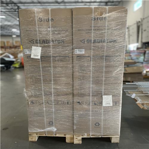 DALLAS LOCATION- Gladiator Flex 54 in. W x 75 in. H x 19 in. D Pre-Assembled 24 Gauge Welded Steel 3-Piece Garage Storage System in Silver Tread PALLET-(2 SETS)
