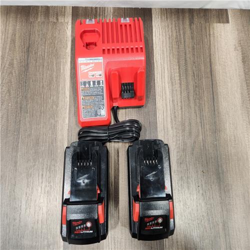 AS-IS - Milwaukee 18-Volt Lithium-Ion High Output Starter Kit with Two 6.0 Ah Battery and Charger