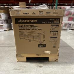 DALLAS LOCATION- HUSKY 72 in. W x 24 in. D Heavy Duty 18-Drawer Mobile Workbench