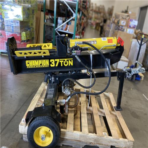 DALLAS LOCATION - Champion Power Equipment 37 Ton 338 cc Gas Powered Full Beam Log Splitter w/ Vertical/Horizontal Operation