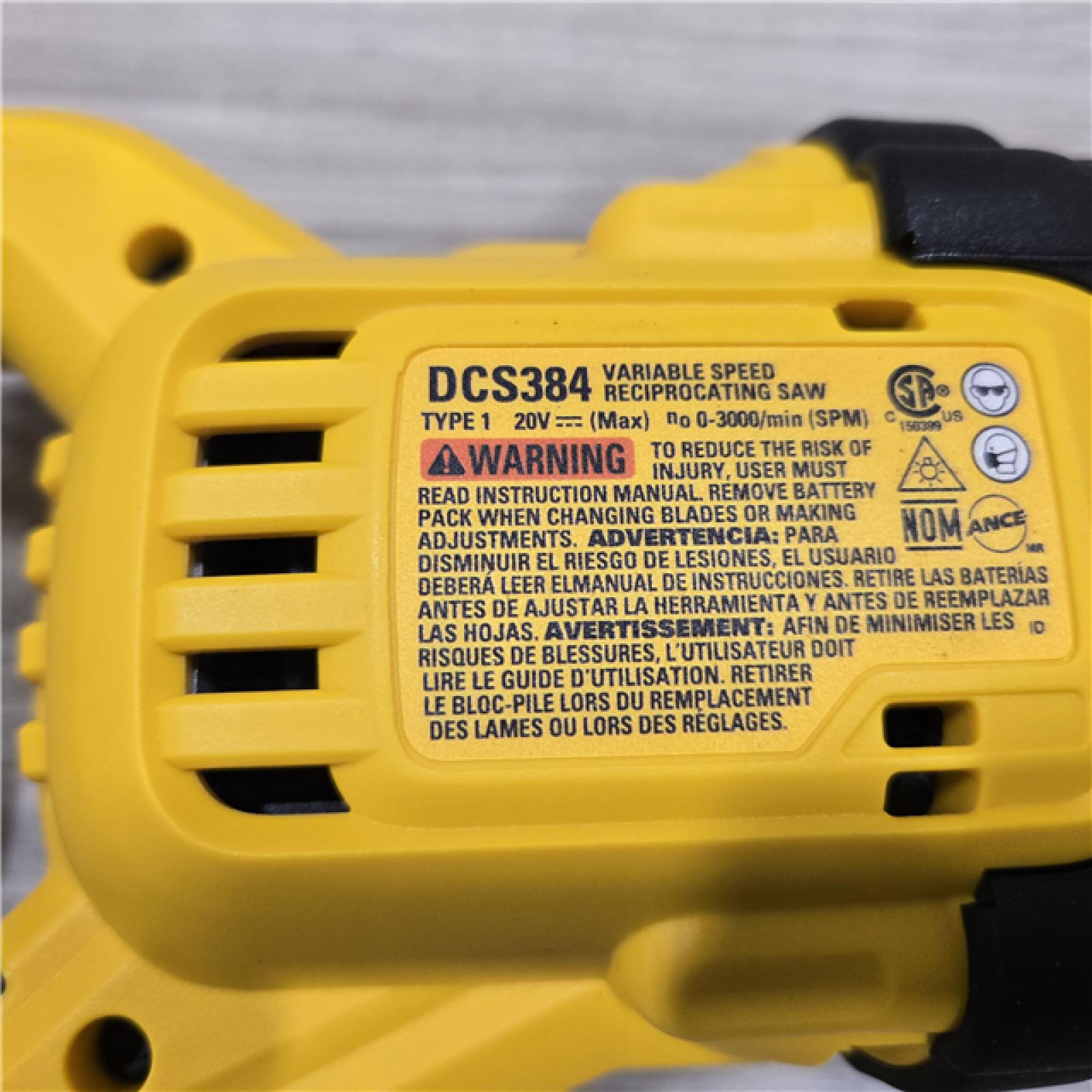AS-IS DeWalt 20V MAX XR Cordless Reciprocating Saw (Tool-Only)